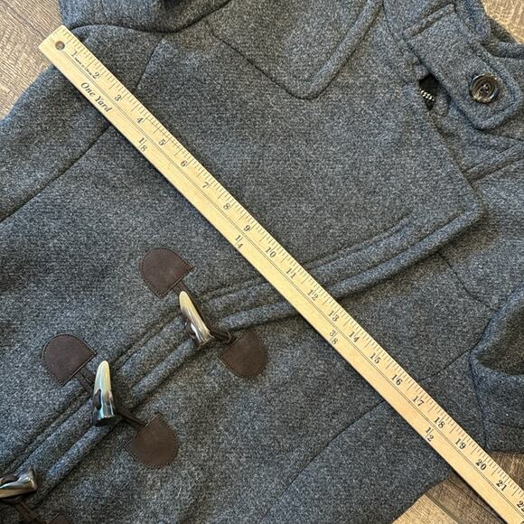 Banana Republic Women's Wool Toggle Coat Dark Gray Size M - Picture 7 of 10